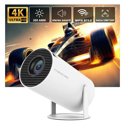 Magcubic Mini Projector Hy300 4K Android 11 Dual Wifi6 200 ANSI Allwinner H713 BT5.0 🎬🔊