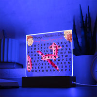 Acrylic Square with LED Base